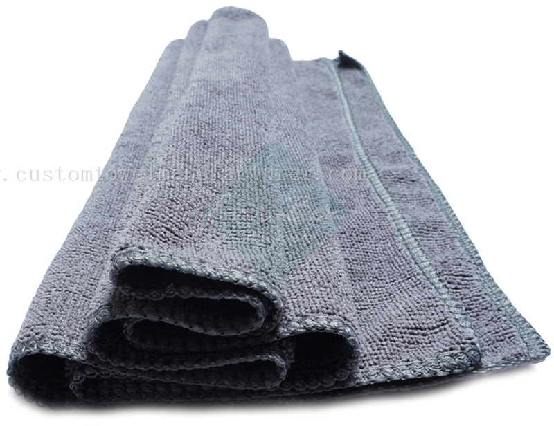 China Bulk OEM high quality towels manufacturer|Custom Brand Color Microfibre Quick Drying Grey Tea Towels Exporter for UK Ireland Danmark